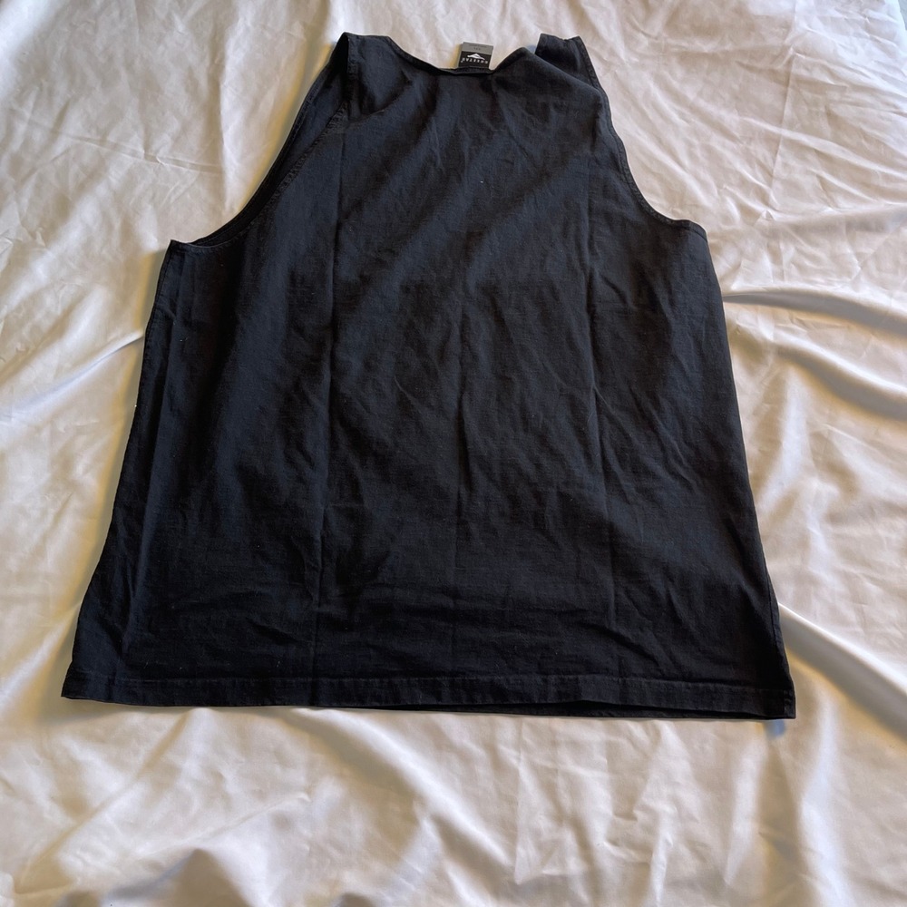 Cheetah Mens XXL Black Tank Top Sleeveless Activewear Muscle Shirt Solid Scoop - Picture 6 of 6